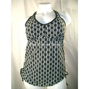 Liz Lange Target Maternity‎ RacerBack Tankini Swim Top SMALL NWOT